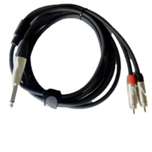 Double RCA to Single Mono Jack-0. Tourtech - Audio cables and Leads