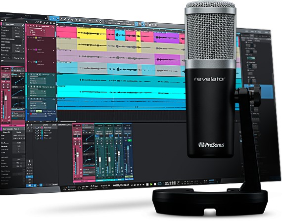 Presonus Revelator, Professional USB microphone for streaming, podcasting, gaming, and more.