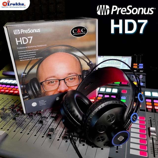 PreSonus HD7 Professional headphones- for Studio, Mixing, and Monitoring