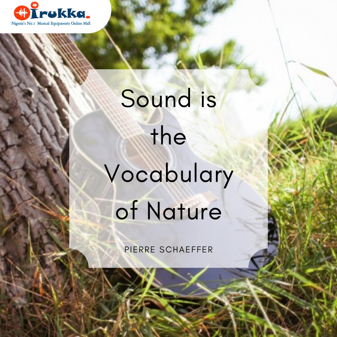 Sound is the Vocabulary of Nature