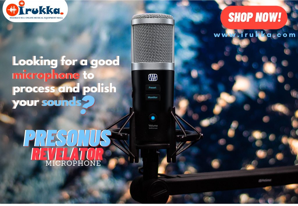 looking for a good microphone to capture, process and polish your sound -PreSonus Revelator Microphone
