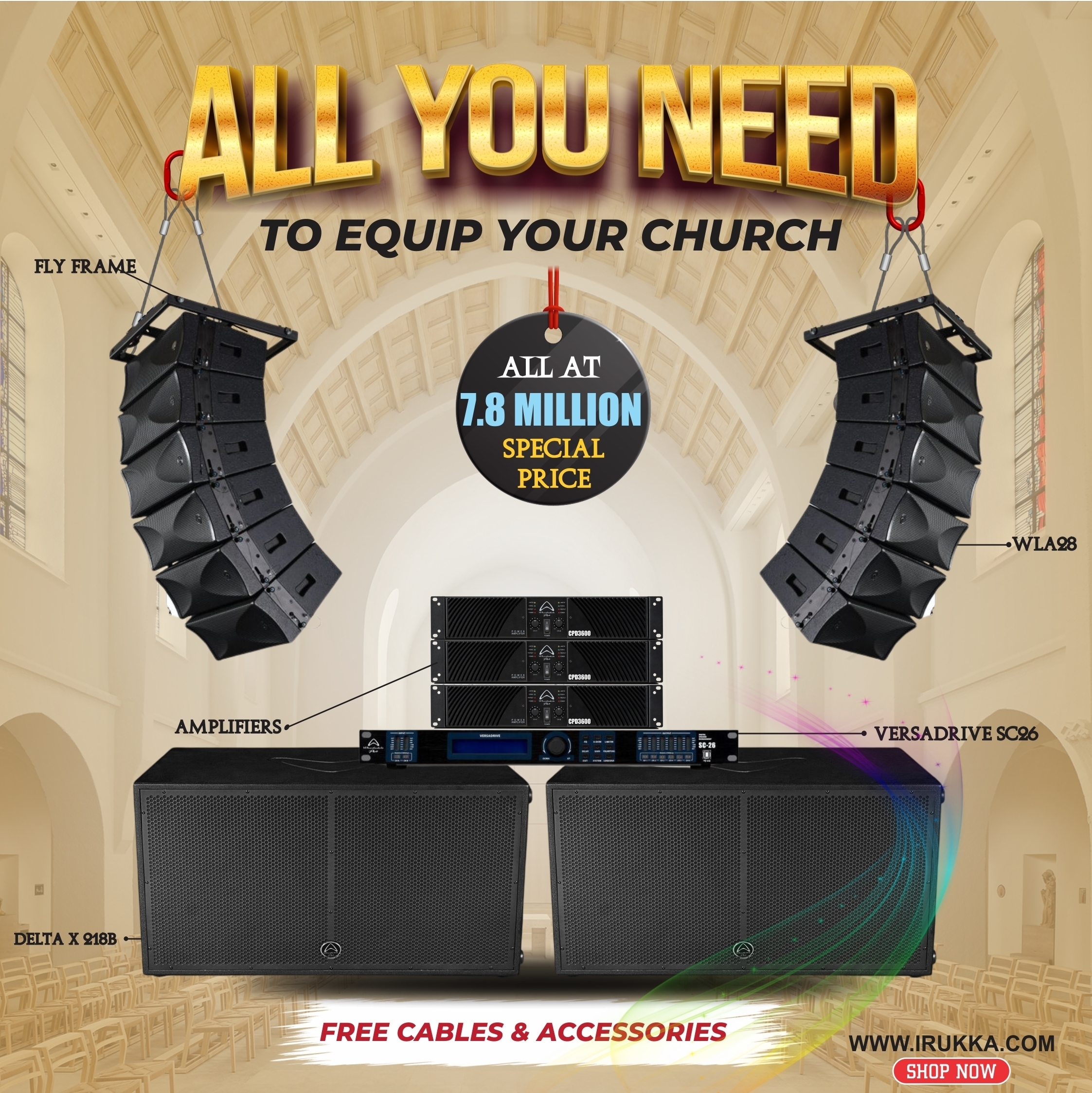 Discount Season and The Irukka Smart Church Package for 7.8 Million