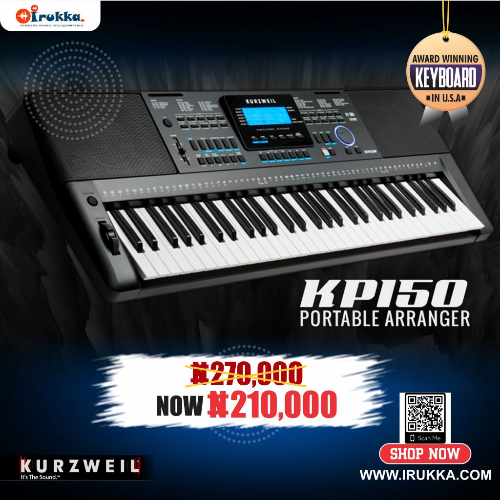 Kurzweil KP 150 Portable Arranger Keyboard Now Available for a Discounted Price on Irukka Online