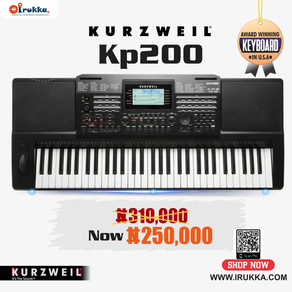 Kurzweil KP 200 Portable Arranger Keyboard Now Available for a Discounted Price on Irukka Online