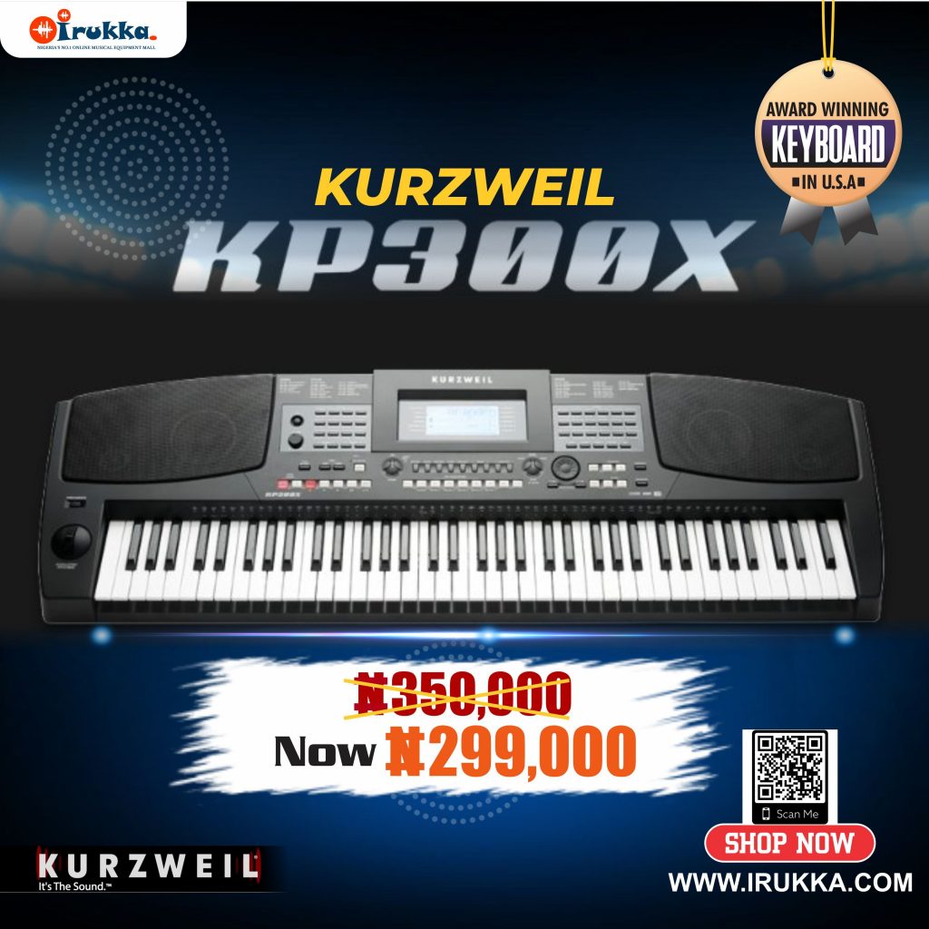 Kurzweil KP 300x Portable Arranger Keyboard Now Available for a Discounted Price on Irukka Online