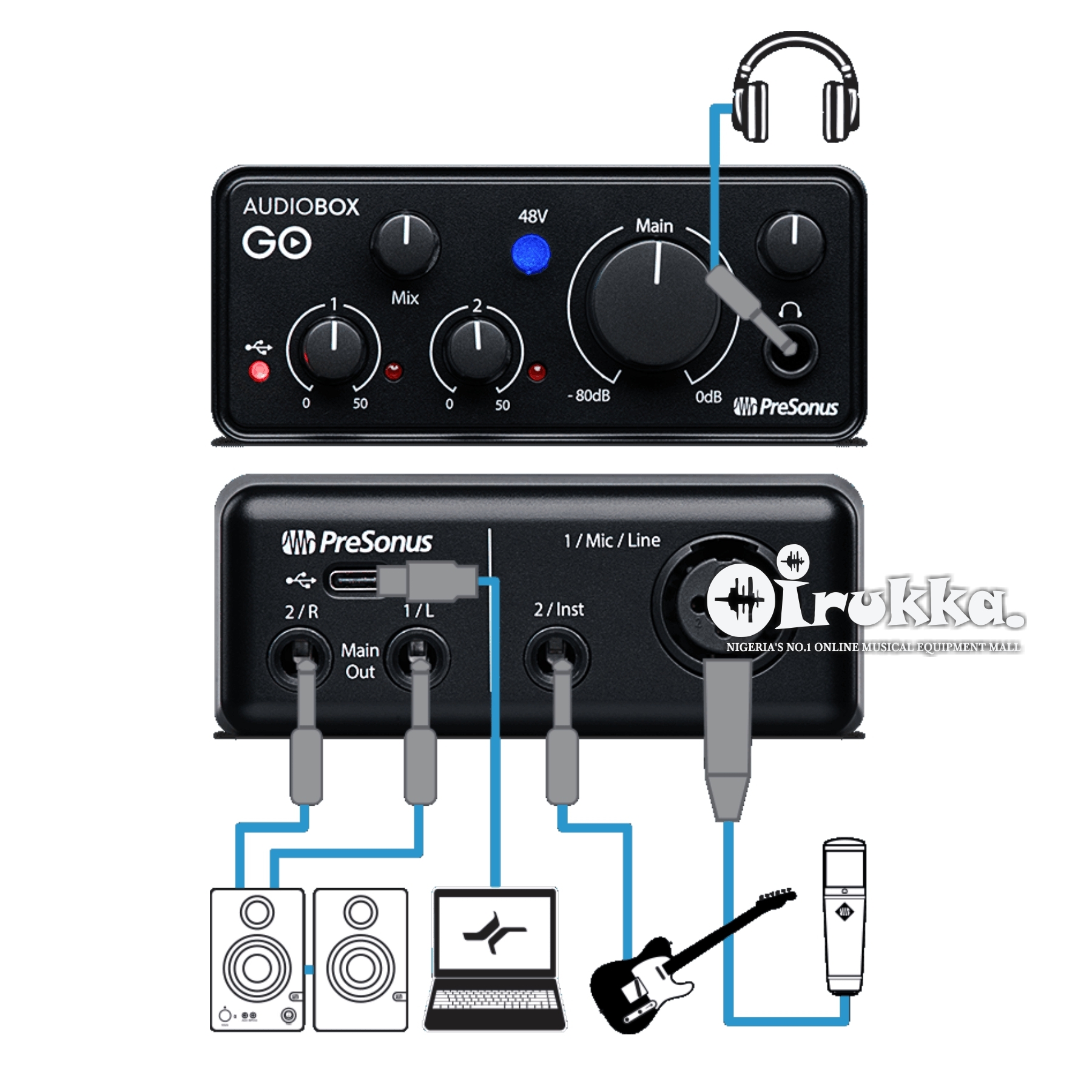 PreSonus プレソナス AudioBox GO USB-Cオーディオ・インターフェース 