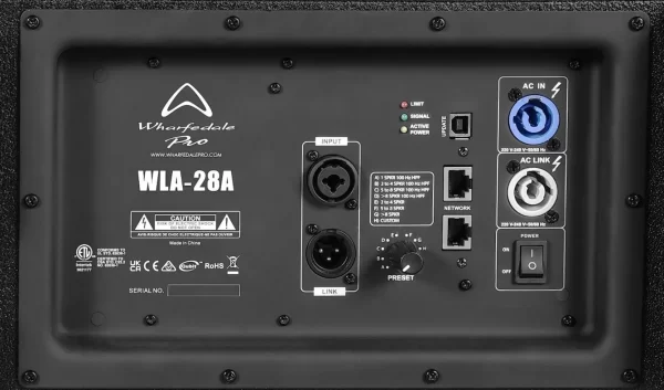 Wharfedale- WLA 28A- Active Line Array Speakers