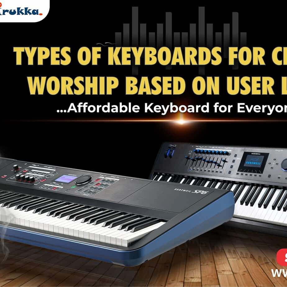 Worship and church keyboards/piano based on user levels