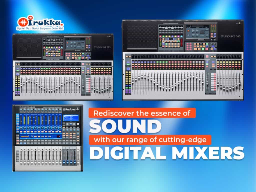 Rediscover the essence of sound with our range of cutting edge digital mixers