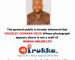 Staff disclaimer for Osuji Kingsley Odinaka