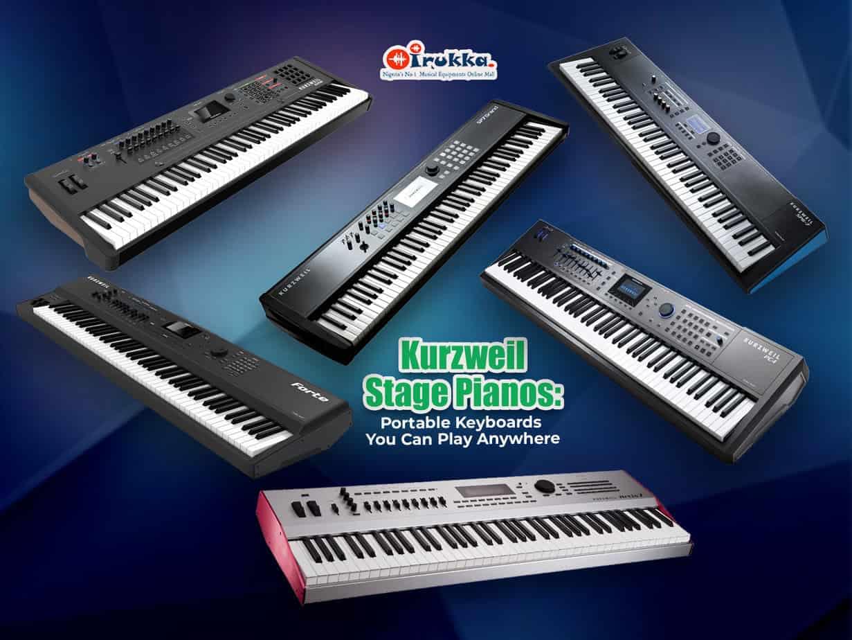 Kurzweil Stage Pianos Portable You Can Play Anywhere, Kurzweil SP 7 Grand, Kurzweil PC4, Kurzweil SP-6-7, Kurzweil 2700 Grand Piano, Kurzweil KP Forte, Kurzweil Artis