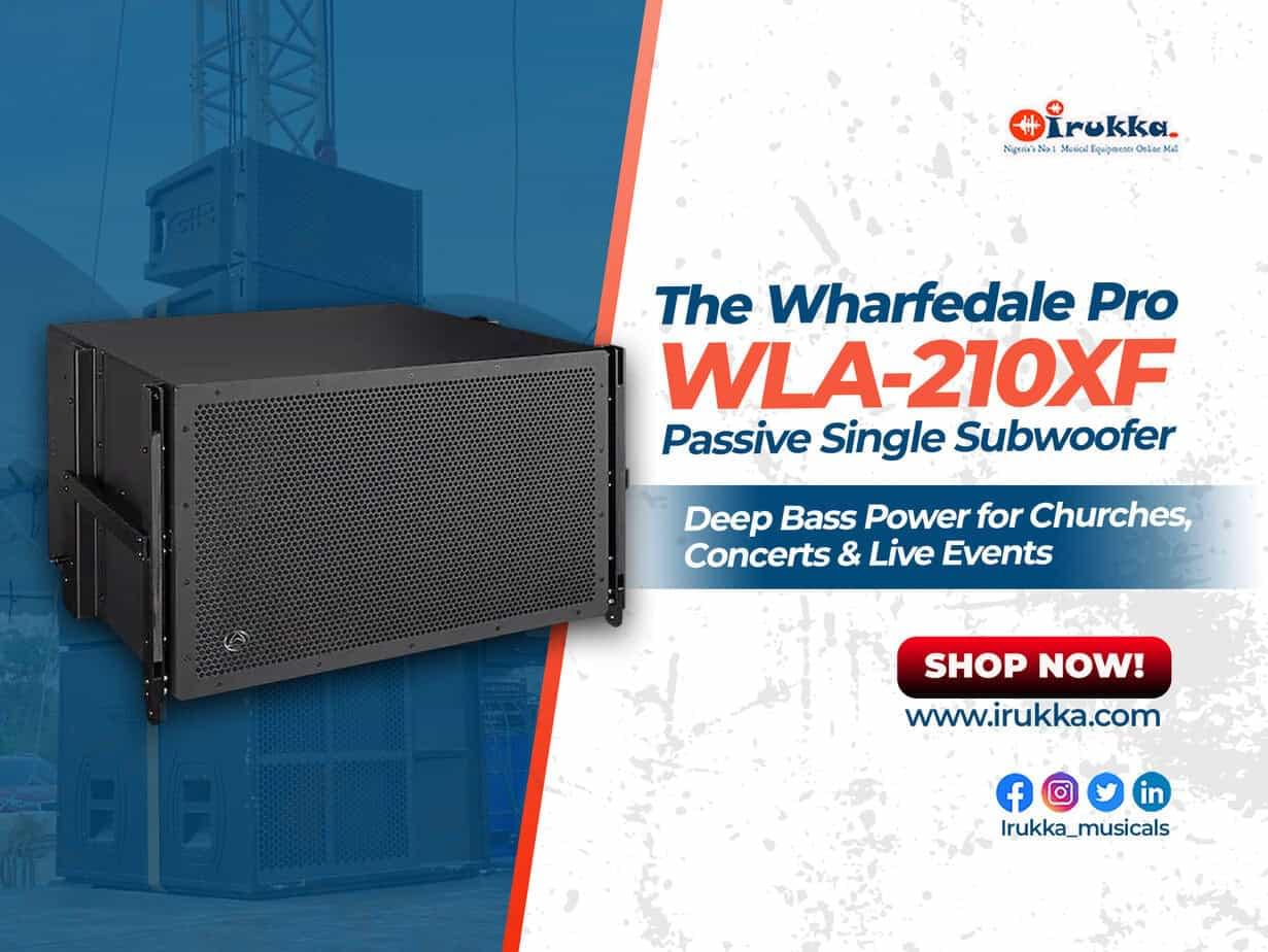 The Wharfedale WLA-210XF Passive Single Subwoofer Deep Bass Power for Churches, Concerts & Live Events